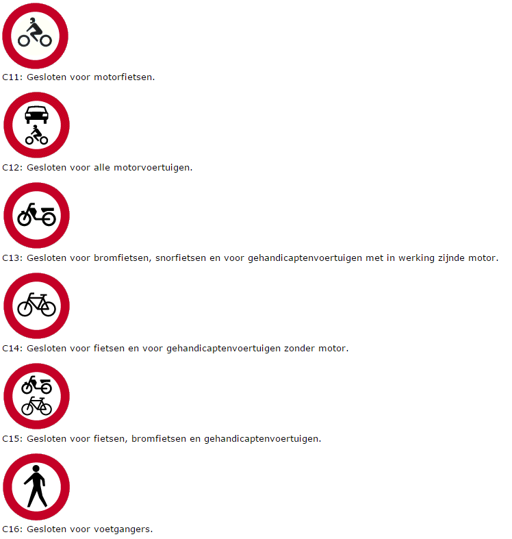 Verkeersborden | Rijbewijs B Theorie NL